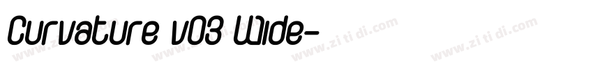 Curvature v03 Wide字体转换